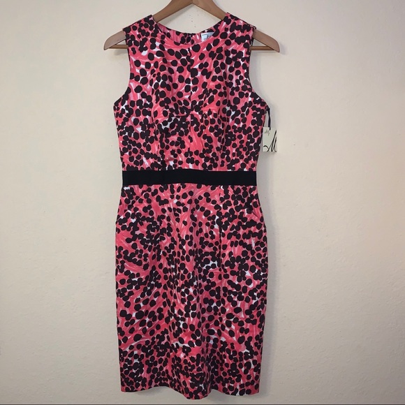 Milly of New York Pink Black BLOSSOM PINK Dress 6 - Picture 3 of 14